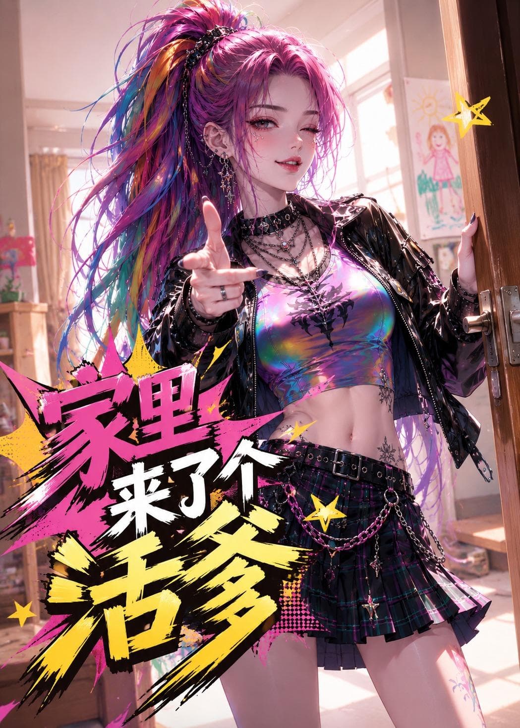 家里来了个活爹海报