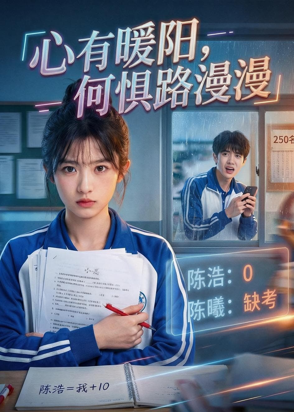 心有暖阳，何惧路漫漫海报
