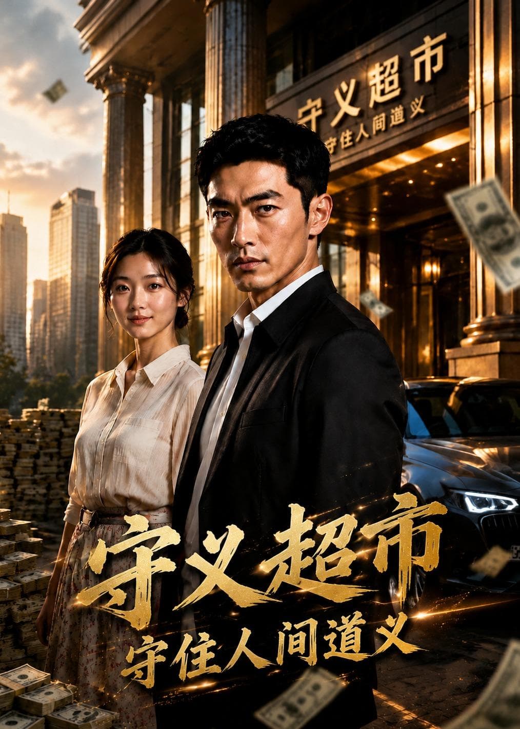 守义超市，守住人间道义海报