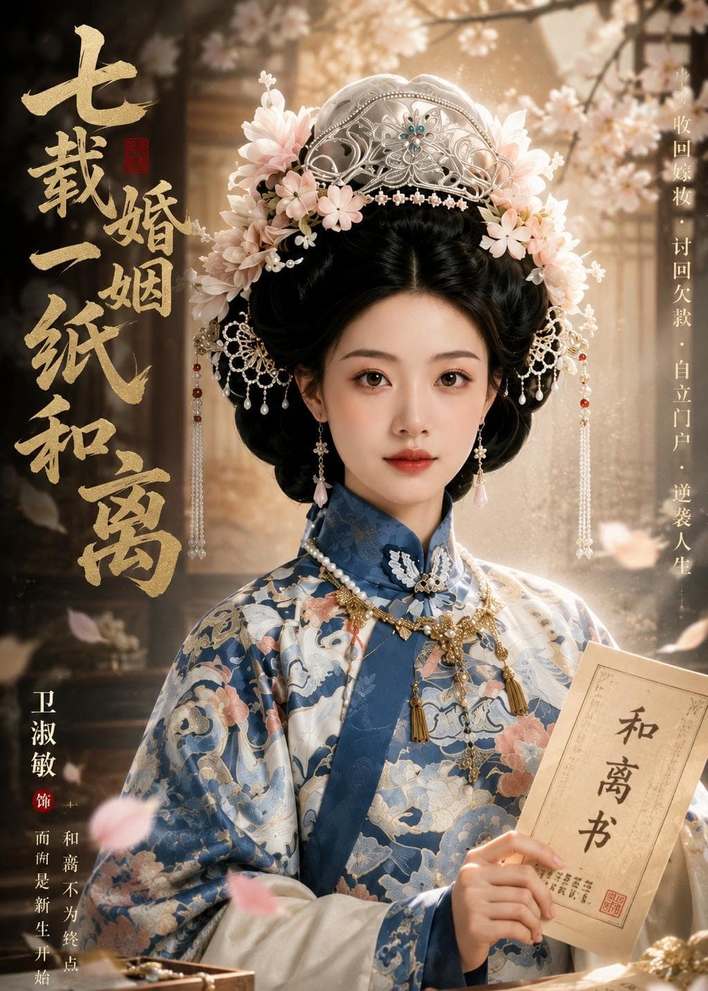 七载婚姻一纸和海报