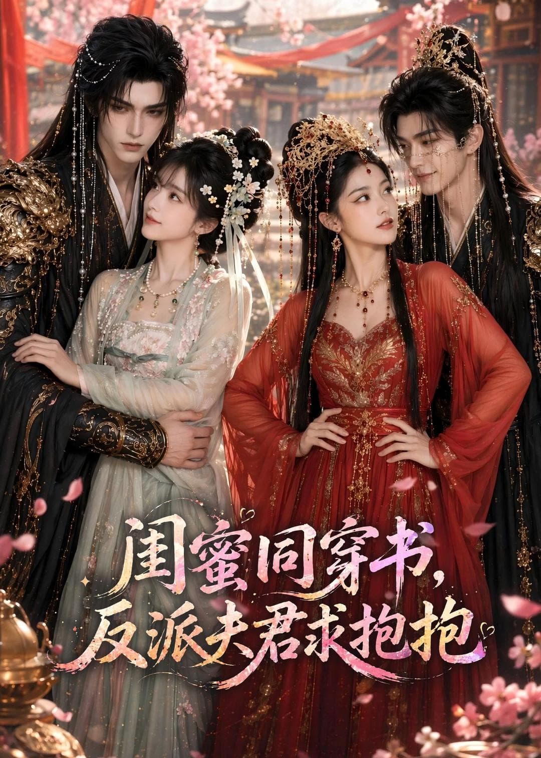 闺蜜同穿书，反派夫君求抱抱海报